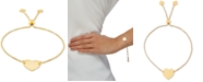 Giani Bernini Polished Heart Bolo Bracelet in 18k Gold-Plated Sterling Silver, Created for Macy's